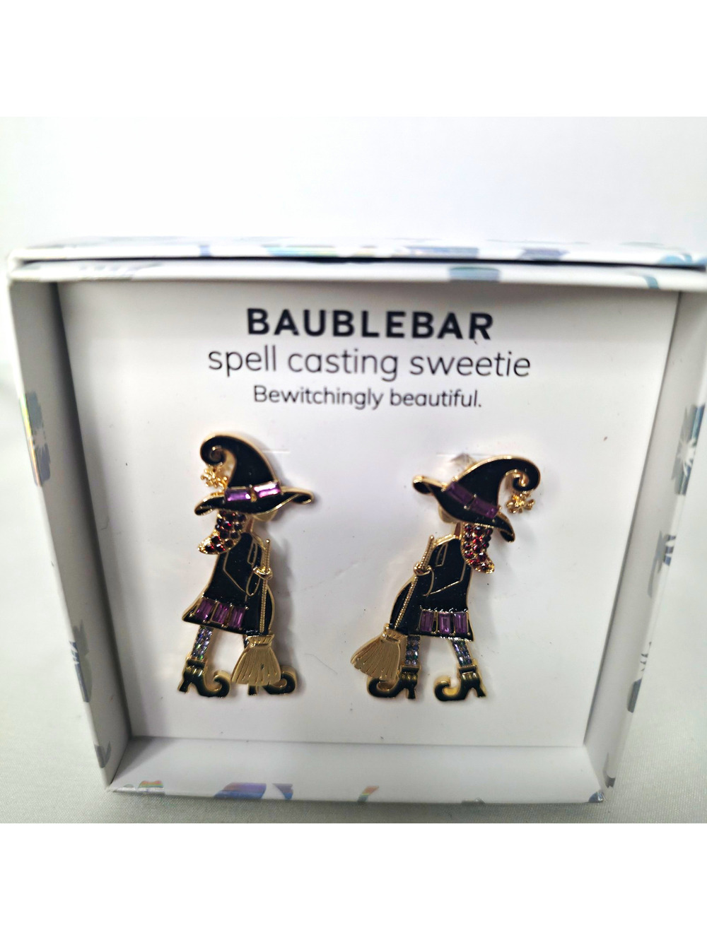 BaubleBar Spell Casting Sweetie Witch Earrings Halloween Dangle NWT